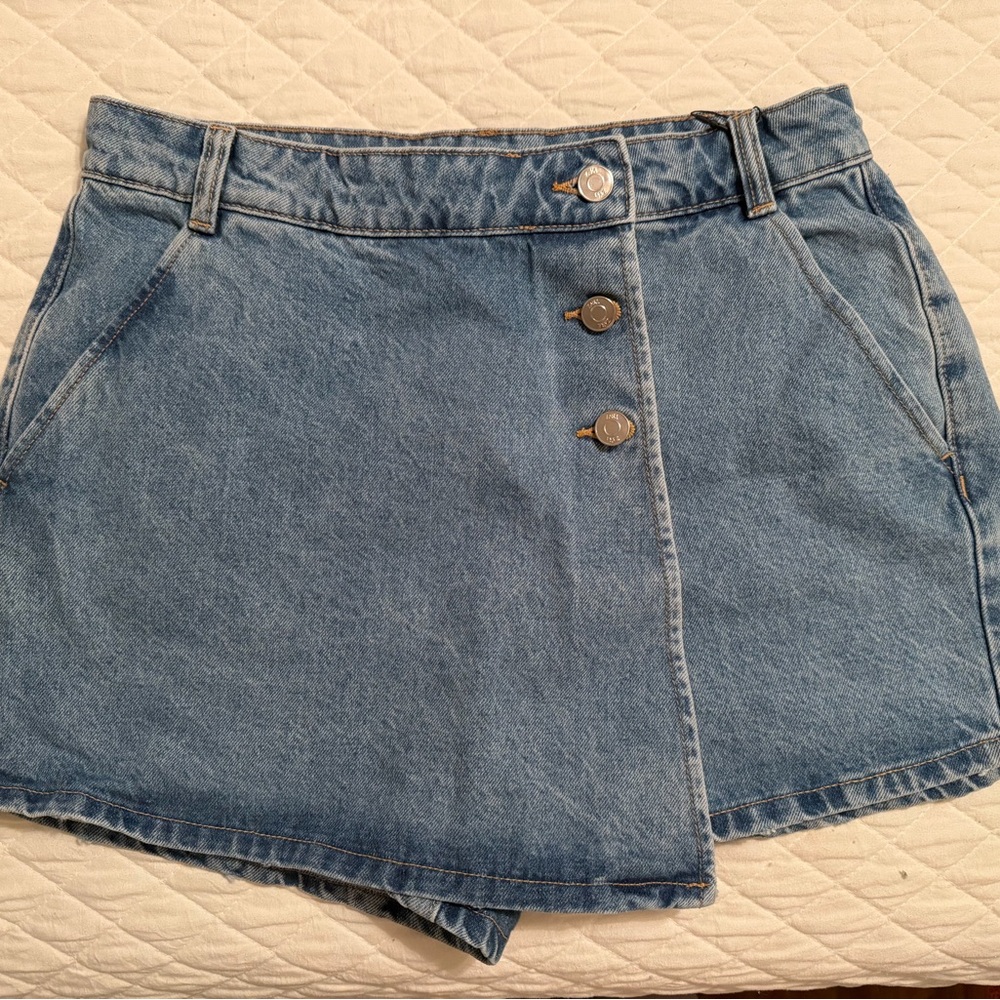 Zara Light Blue Denim Skirt
